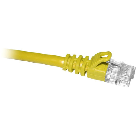 ENET Cat6 Yellow 1 Foot Patch Cable with Snagless Molded Boot (UTP) High-Quality Network Patch Cable RJ45 to RJ45 - 1Ft - C6-YL-1-ENC