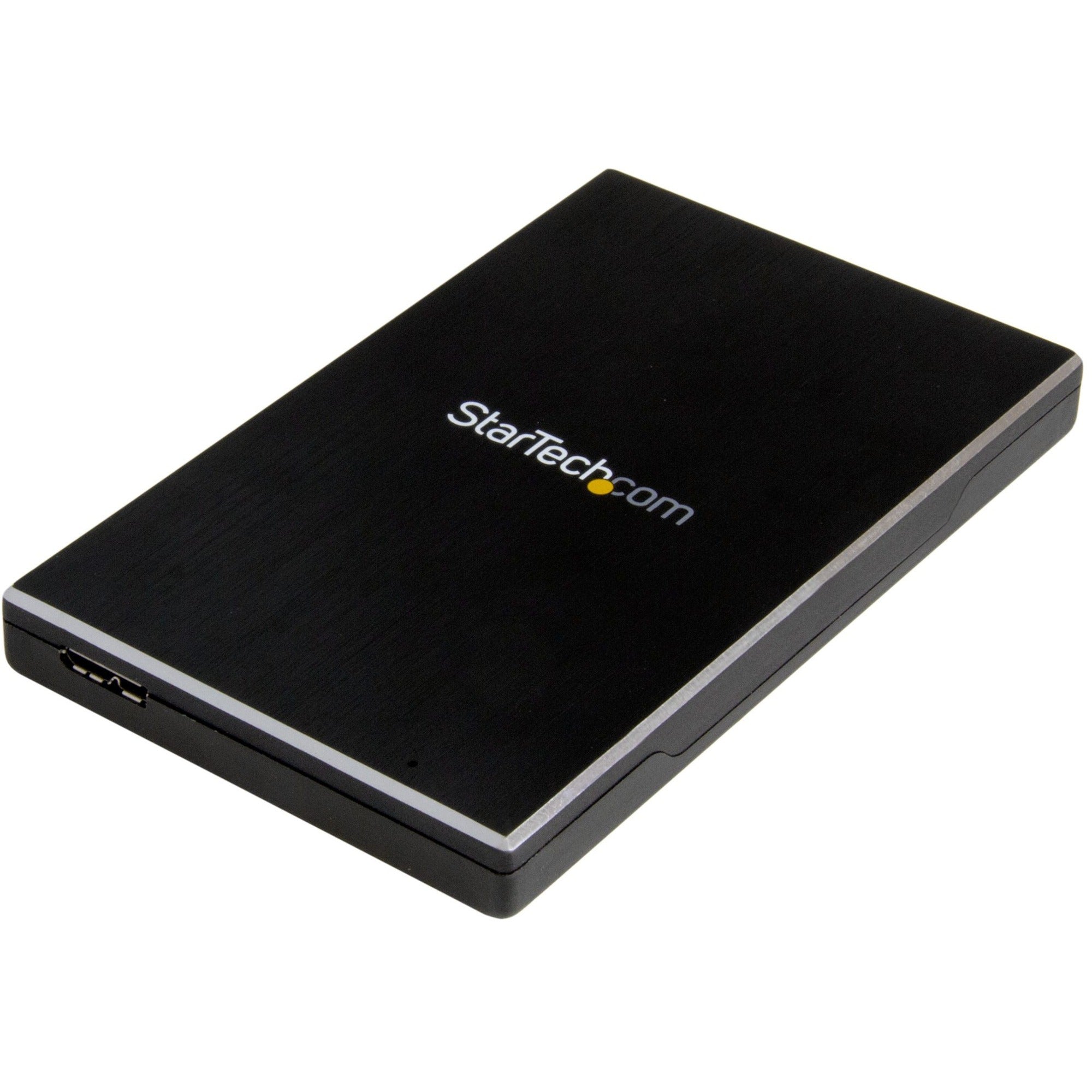 StarTech.com 2.5" External Hard Drive Enclosure - Supports UASP - Aluminum - USB 3.1 Enclosure - SSD/HDD Enclosure - S251BMU313