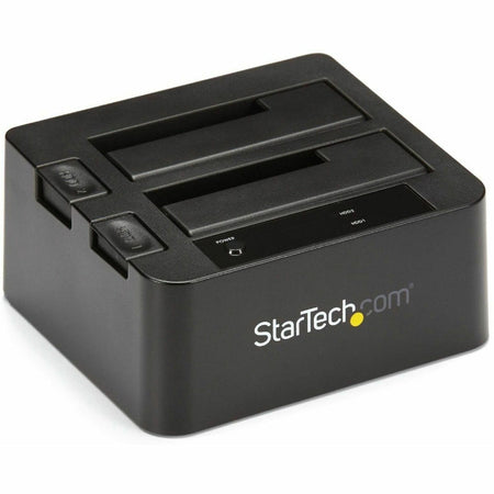 StarTech.com Dual-Bay USB 10Gbps to SATA Hard Drive Docking Station, 2.5/3.5" SATA I/II/III, SSD/HDD Dock, USB Hard Drive Bay, Top-Loading - SDOCK2U313