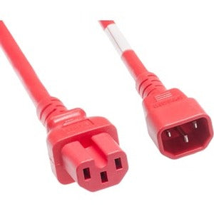 Unirise 2ft Red Power Cord C14-C15 - PWCD-C14C15-15A-02F-RED