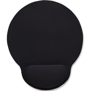Wrist Gel Support Pad and Mouse Mat, Black, 241 × 203 × 40 mm, non slip base, Lifetime Warranty - 434362
