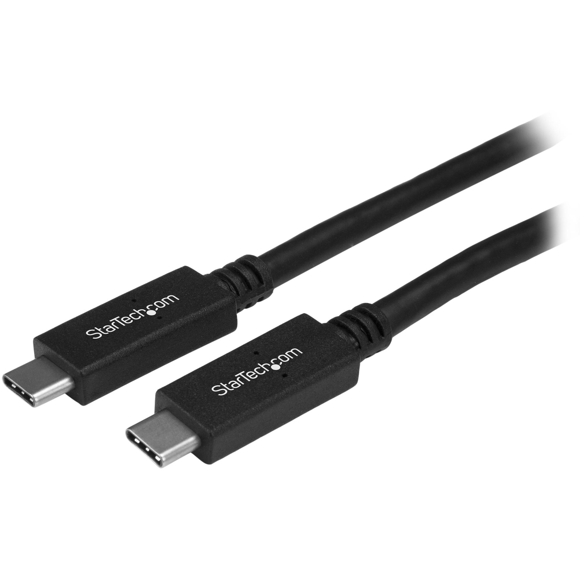 StarTech.com USB C Cable - 3 ft / 1m - USB 3.1 (10 Gbps) - 4K - USB-IF - Charge and Sync - USB Type C to Type C Cable - USB Type C Cable - USB31CC1M