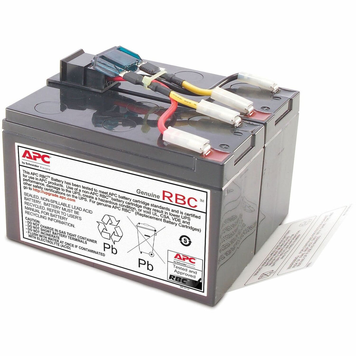 APC Replacement Battery Cartridge for Smart-UPS Line Interactive, 24V 7Ah lead-acid battery, 2-year repair or replace warranty - RBC48