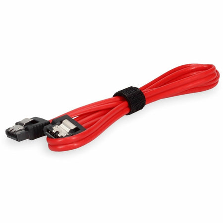 AddOn 5-Pack of 1.5ft SATA Flex Male to Male Red Serial Cables - SATAFLEX18-5PK