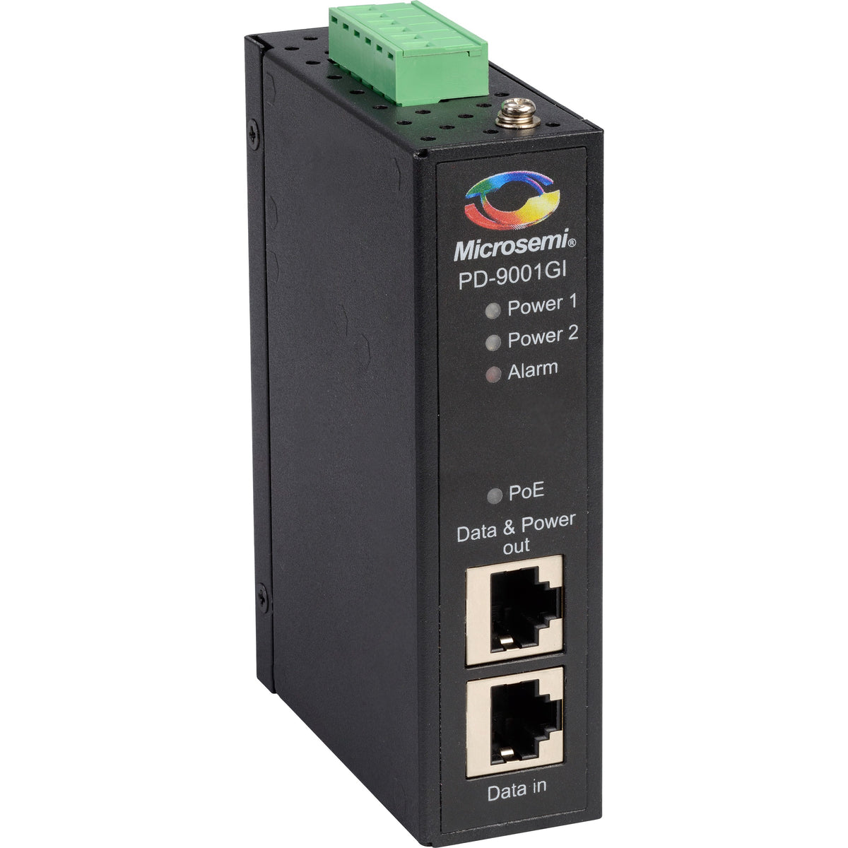 Microchip 1-Port Industrial PoE Midspan, 30 W - PD-9001GI/DC