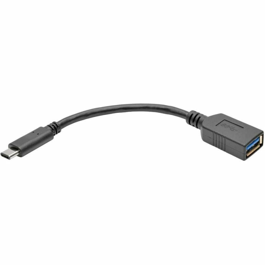 Eaton Tripp Lite Series USB-C to USB-A Adapter (M/F), USB 3.2 Gen 1 (5 Gbps), Thunderbolt 3 Compatible, 6-in. (15.24 cm) - U428-06N-F