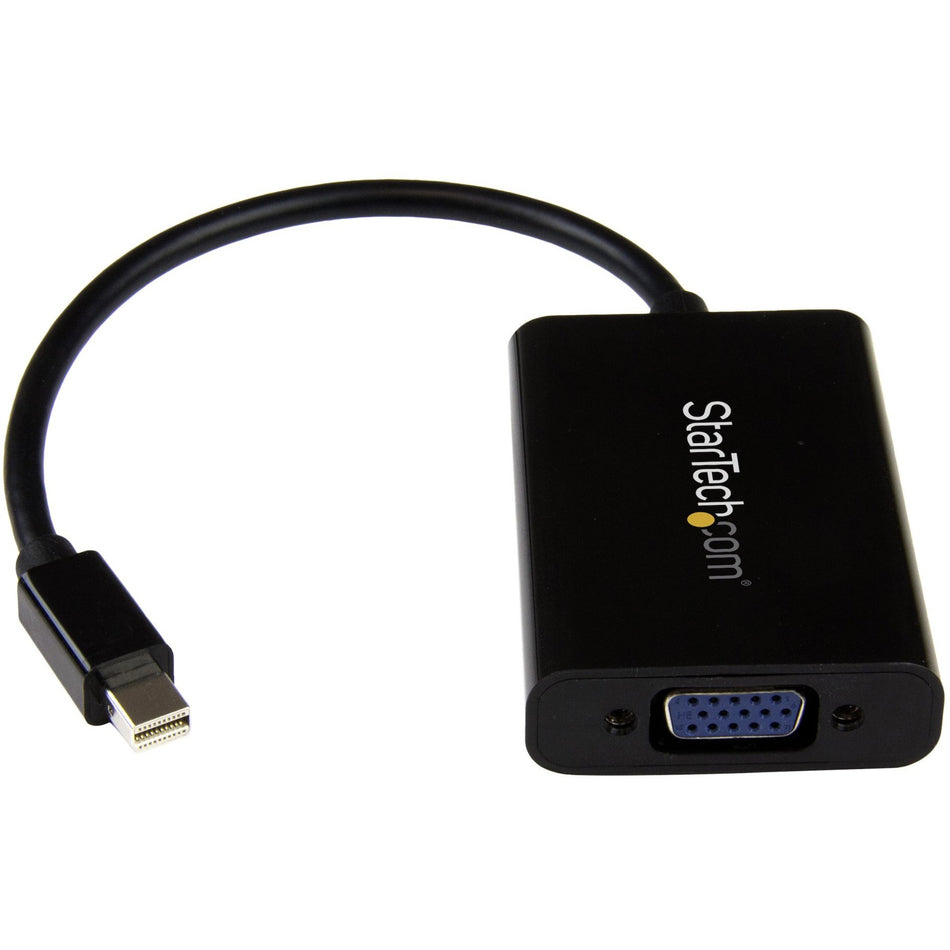 StarTech.com Mini DisplayPort to VGA Adapter with Audio - Mini DP to VGA Converter - 1920x1200 - MDP2VGAA