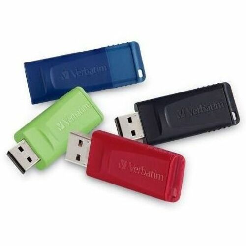 16GB Store 'n' Go&reg; USB Flash Drive - 4pk - Red, Green, Blue, Black - 99123