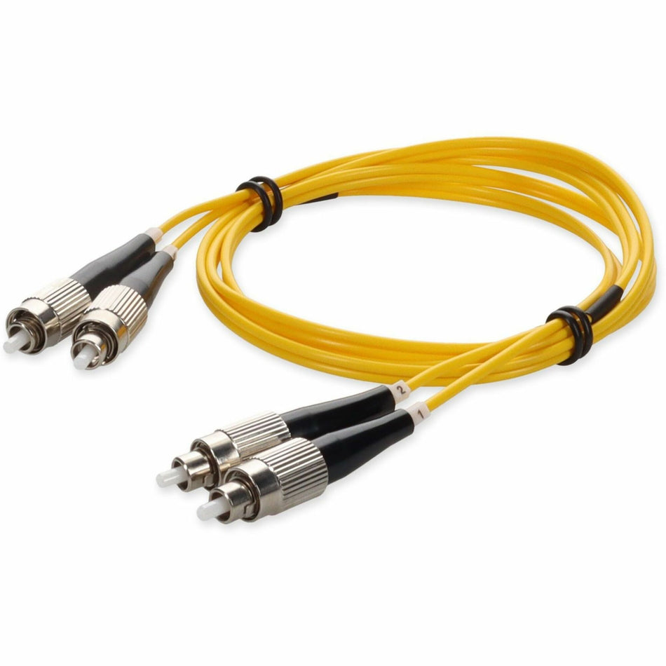 AddOn 5m FC (Male) to FC (Male) Yellow OS2 Duplex Fiber OFNR (Riser-Rated) Patch Cable - ADD-FC-FC-5M9SMF