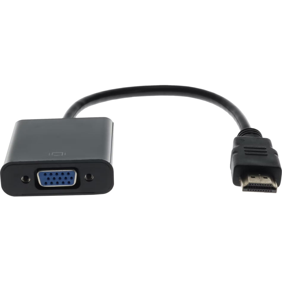 5PK Lenovo 701943-001 Comp HDMI 1.3 Male to VGA Female Black Active Adapters Which Includes Micro USB Port For Resolution Up to 1920x1200 (WUXGA) - 701943-001-AO-5PK