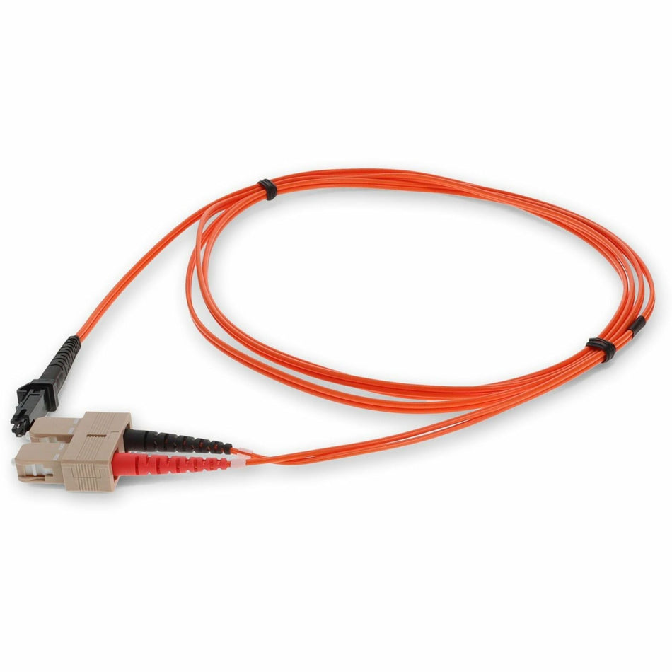 AddOn 2m SC to MT-RJ Orange OM1 Duplex OFNR (Riser-Rated) MMF Fiber Patch Cable - ADD-SC-MTRJ-2M6MMF