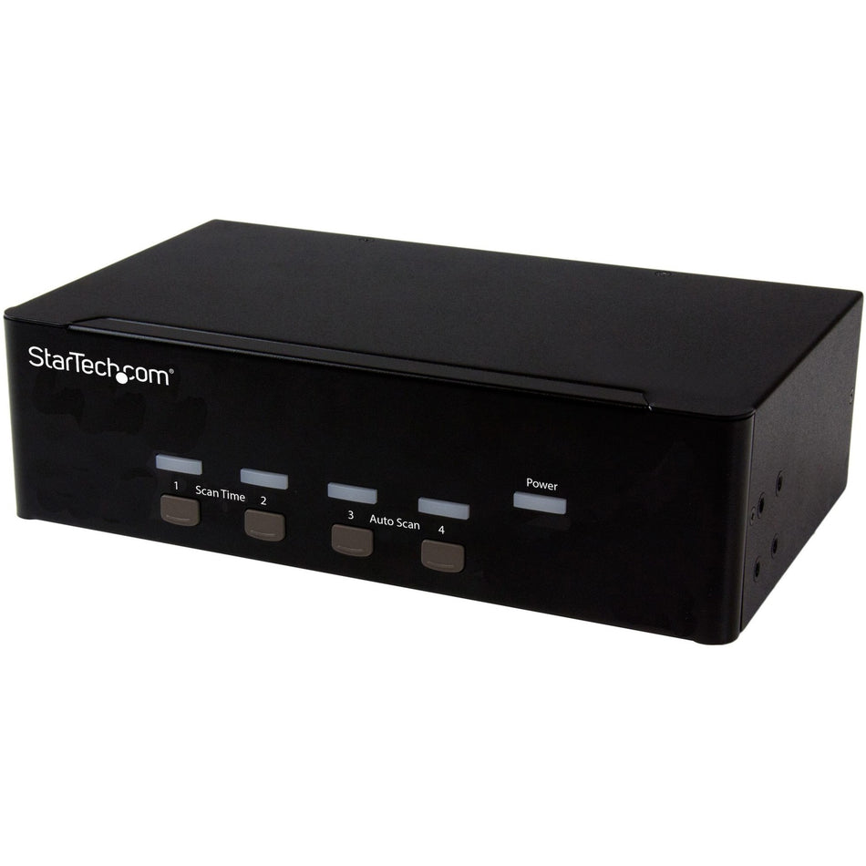 StarTech.com 4-port KVM Switch with Dual VGA and 2-port USB Hub - USB 2.0 - SV431DVGAU2A