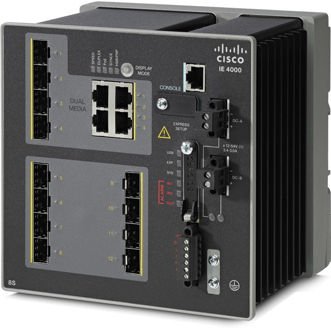 Cisco IE-4000-8S4G-E Layer 3 Switch - IE-4000-8S4G-E