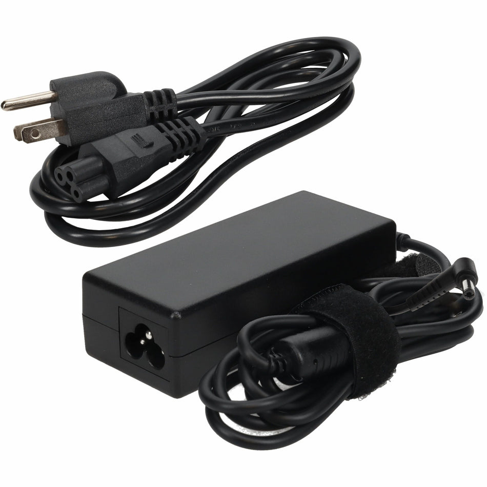 AddOn Toshiba PA5178U-1ACA Compatible 65W 19V at 3.42A Black 5.5 mm x 2.5 mm Laptop Power Adapter and Cable - PA5178U-1ACA-AA