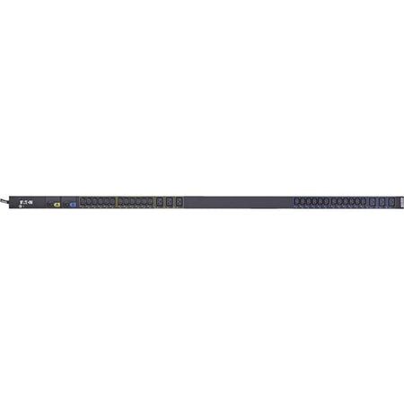 Eaton Basic rack PDU, 0U, L6-30P input, 1.92 kW max, 200-240V, 16A, 10 ft cord, Single-phase, TAA compliant, Outlets: (24) C13 Outlet grip, (6) C19 Outlet grip - EBA110-10