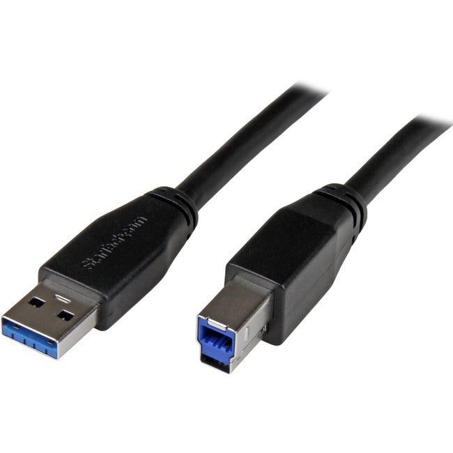 StarTech.com 10m 30 ft Active USB 3.0 (5Gbps) USB-A to USB-B Cable - M/M - USB A to B Cable - USB 3.2 Gen 1 - USB3SAB10M