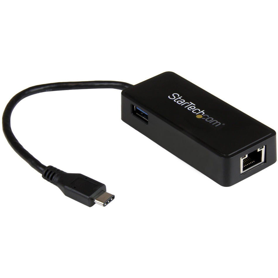 StarTech.com USB-C to Ethernet Gigabit Adapter - Thunderbolt 3 Compatible - USB Type C Network Adapter - USB C Ethernet Adapter - US1GC301AU