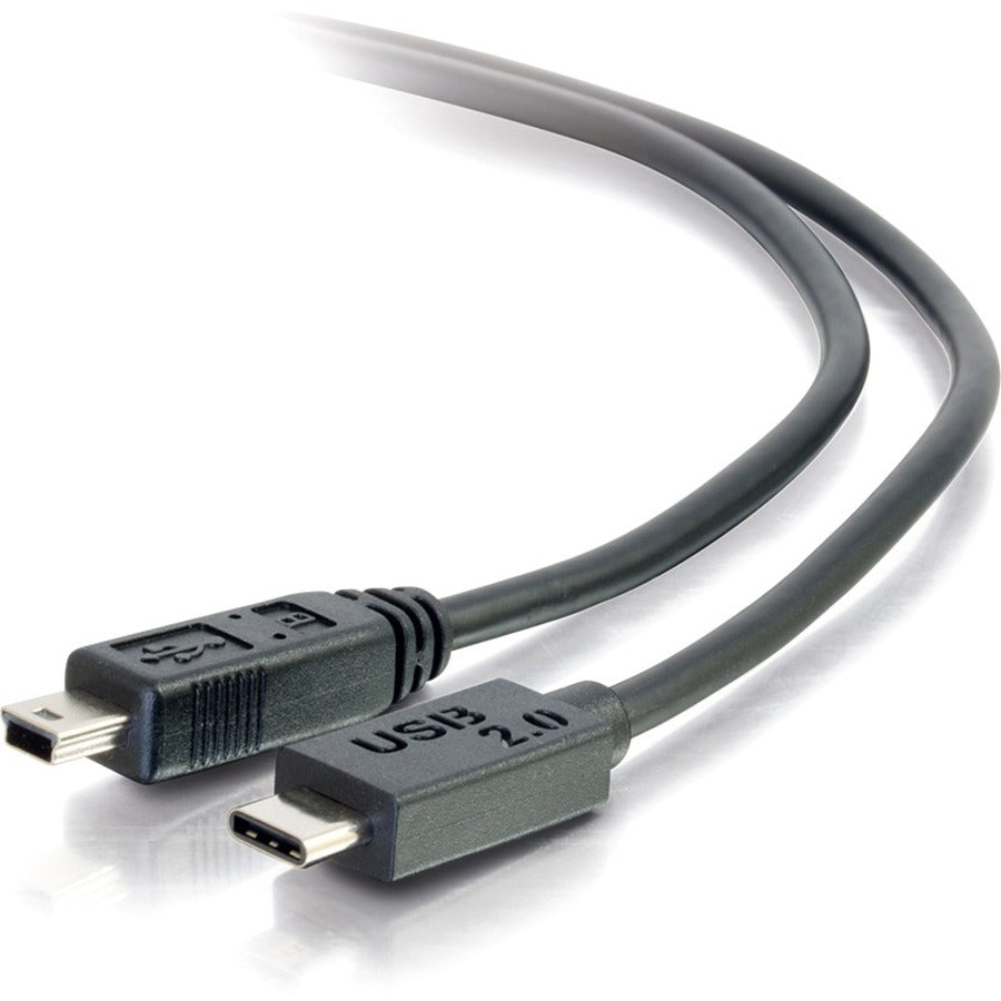 C2G 6ft USB C to USB Mini B Cable - M/M - 28855