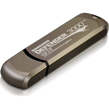 Kanguru Defender3000 FIPS 140-2 Certified Level 3, SuperSpeed USB 3.0 Secure Flash Drive, 128G - KDF3000-128G