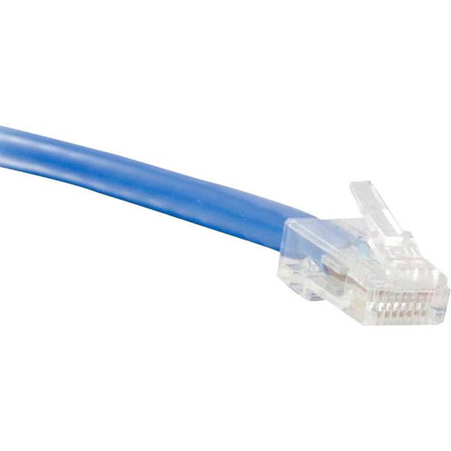 ENET Cat6 Blue 4 Foot Non-Booted (No Boot) (UTP) High-Quality Network Patch Cable RJ45 to RJ45 - 4Ft - C6-BL-NB-4-ENC