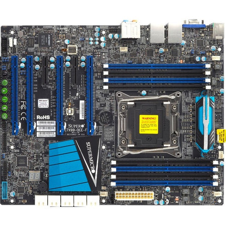 Supermicro C7X99-OCE Workstation Motherboard - Intel X99 Chipset - Socket LGA 2011-v3 - ATX - MBD-C7X99-OCE-O