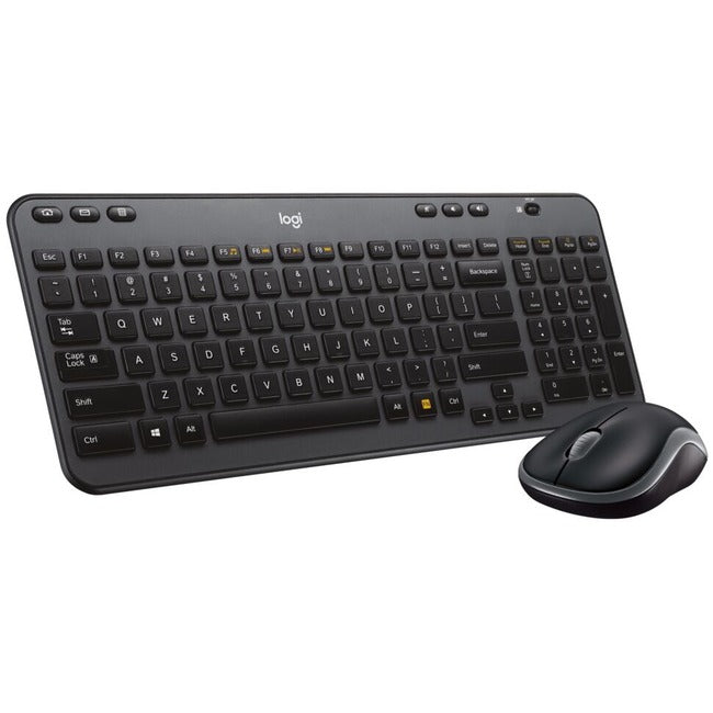 Logitech MK360 Full-size Wireless Scissor Keyboard and Mouse - Black - 920-003376