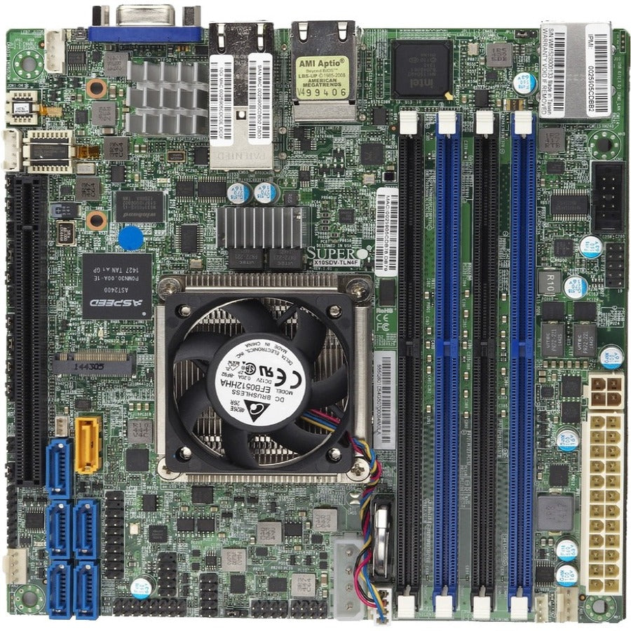 Supermicro X10SDV-8C-TLN4F Server Motherboard - Intel Chipset - Socket BGA-1667 - Mini ITX - MBD-X10SDV-8C-TLN4F-O