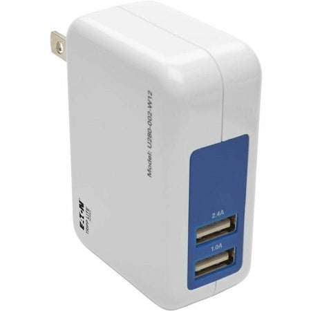 Eaton Tripp Lite Series 2-Port USB Wall/Travel Charger, 5V 3.4A / 17W - U280-002-W12