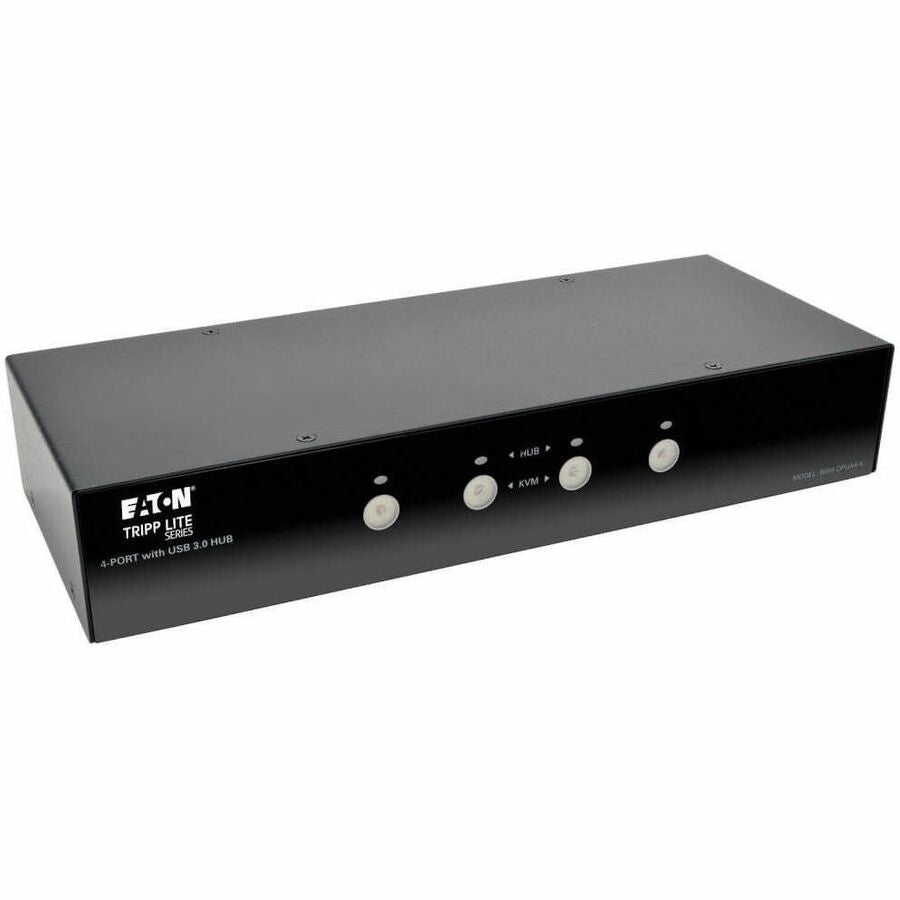Eaton Tripp Lite Series 4-Port DisplayPort KVM Switch with Audio, Cables and USB 3.0 SuperSpeed Hub - B004-DPUA4-K