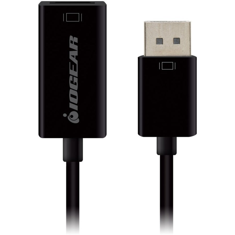 IOGEAR Active DisplayPort to HDMI Adapter with 4K Support - DisplayPort/HDMI for Audio/Video Device, Projector, HDTV, Monitor, Graphics Card, TV - 3.4" - 1 Pack - 1 x DisplayPort Male Digital Audio/Video - 1 x HDMI (Type A) Female Digital Audio/Video - GDPHD4KA