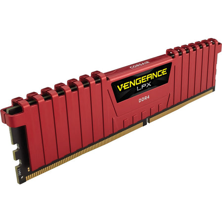 Corsair Vengeance LPX 8GB (1x8GB) DDR4 DRAM 2666MHz C16 Memory Kit - Red - CMK8GX4M1A2666C16R