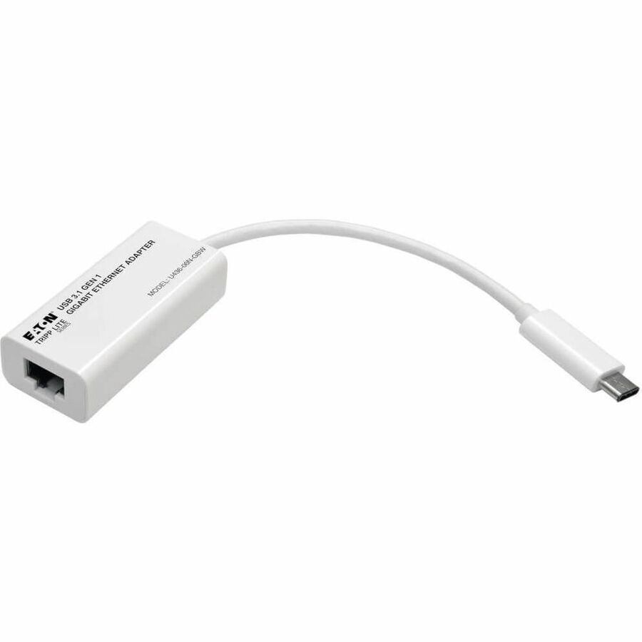 Eaton Tripp Lite Series USB-C to Gigabit Network Adapter, Thunderbolt 3 Compatibility - White - U436-06N-GBW