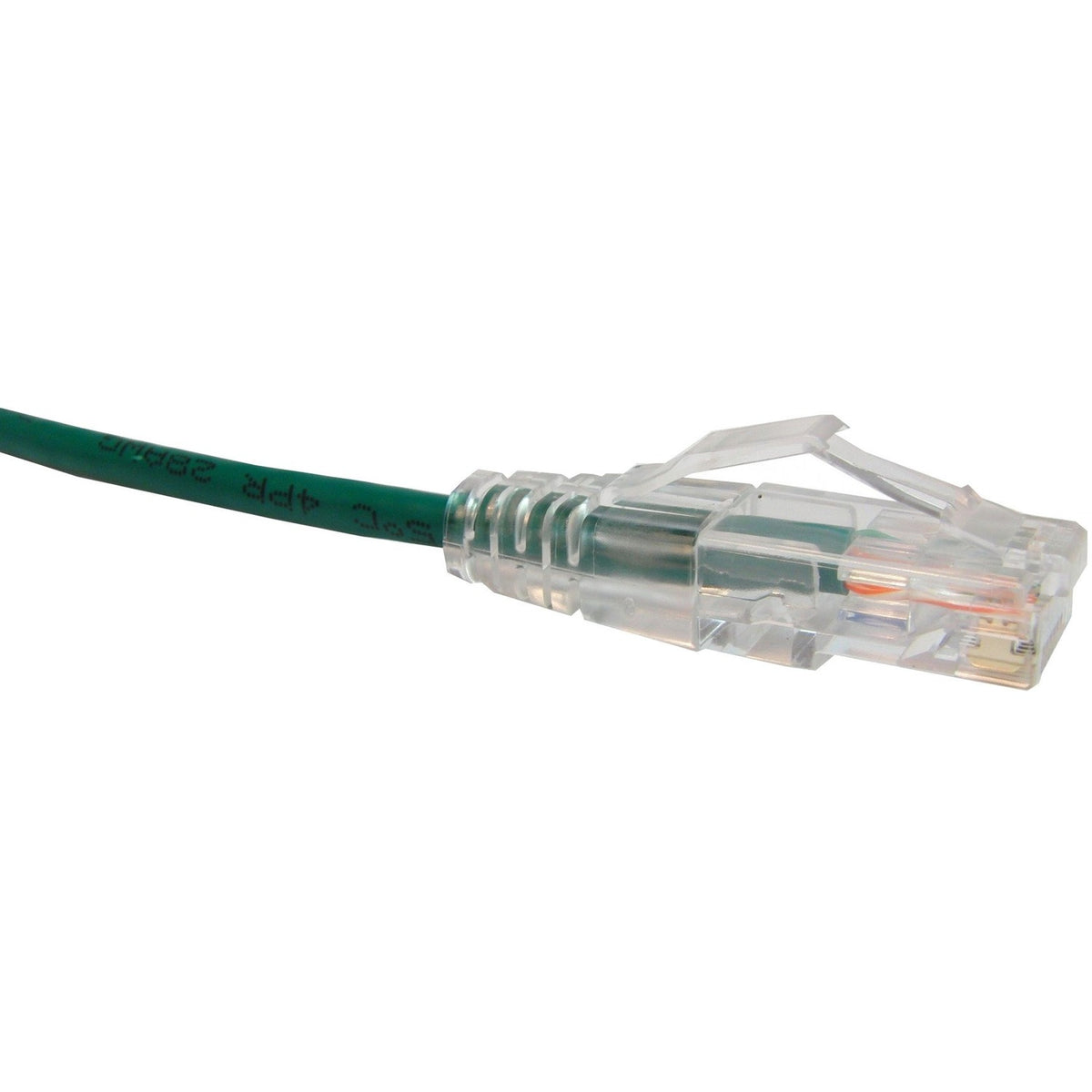 Unirise Clearfit Slim Cat6 Patch Cable, Snagless, Green, 15ft - CS6-15F-GRN