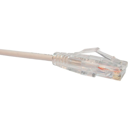 Unirise Clearfit Slim Cat6 Patch Cable, Snagless, White, 1ft - CS6-01F-WHT