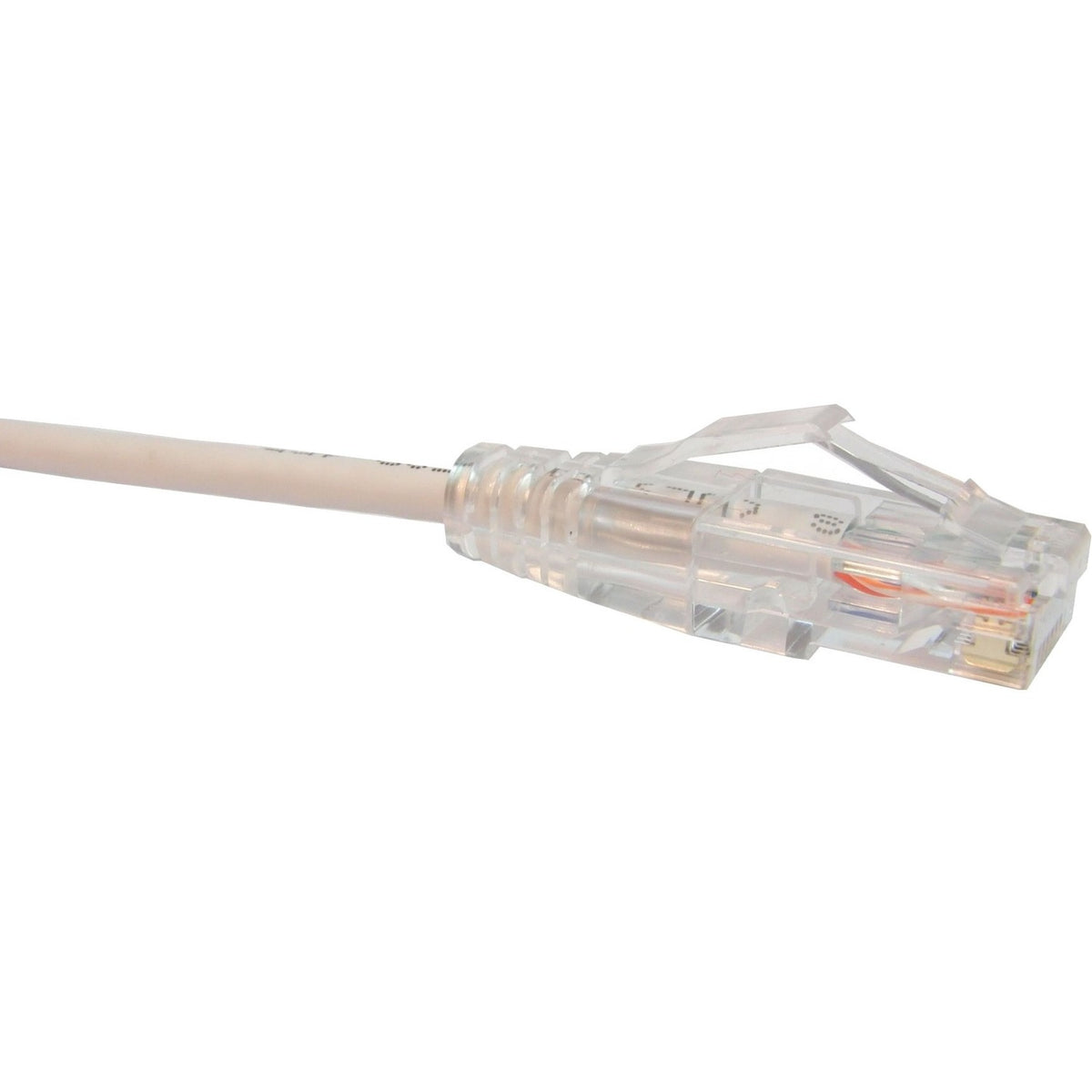Unirise Clearfit Slim Cat6 Patch Cable, Snagless, White, 2ft - CS6-02F-WHT