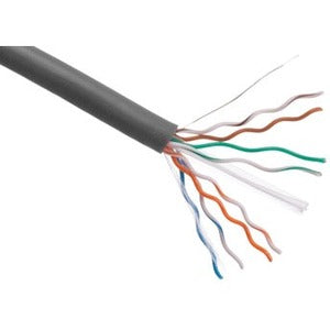 Axiom CAT6 23AWG 4-Pair Solid Conductor 550MHz Bulk Cable Spool 1000FT (Gray) - C6BCS-G1000-AX