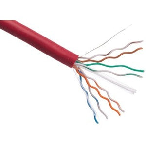 Axiom CAT6 23AWG 4-Pair Solid Conductor 550MHz Bulk Cable Spool 1000FT (Red) - C6BCS-R1000-AX