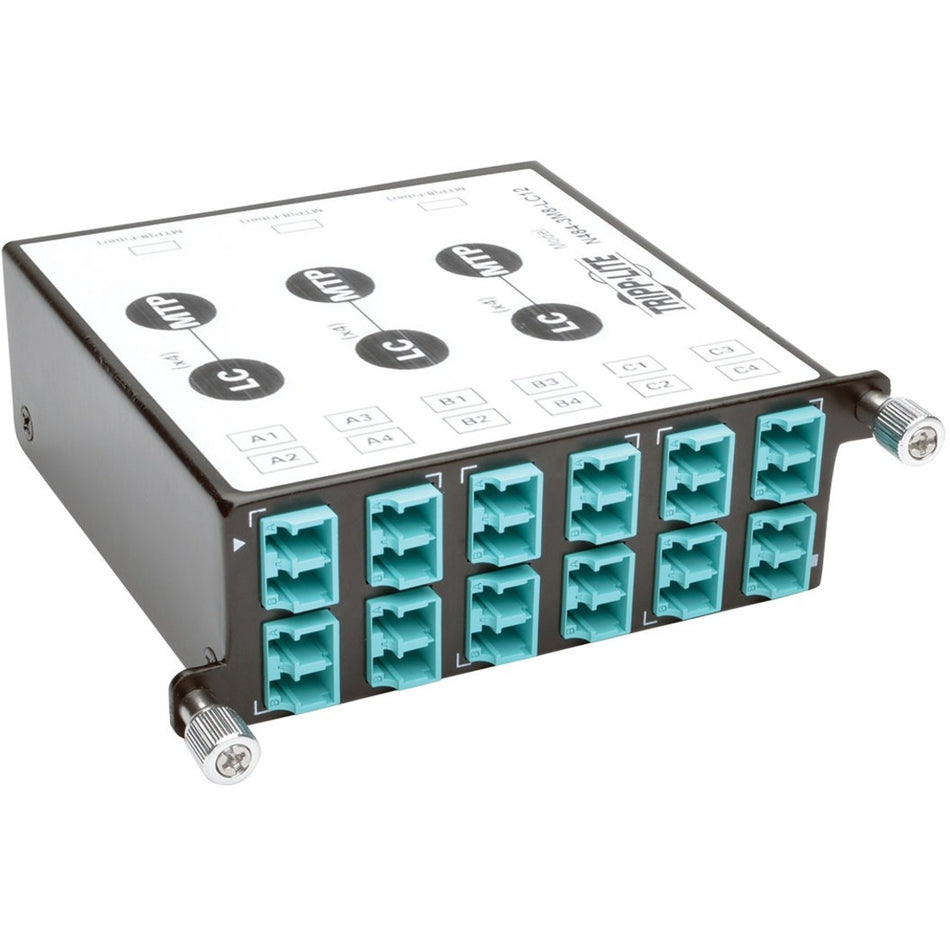 Eaton Tripp Lite Series 40/100Gb Breakout Cassette, 40Gb to 4 x 10Gb, 100Gb to 4 x 25Gb, (x3) 8-Fiber MTP/MPO to (x12) LC Duplex, Type-B Polarity - N484-3M8-LC12