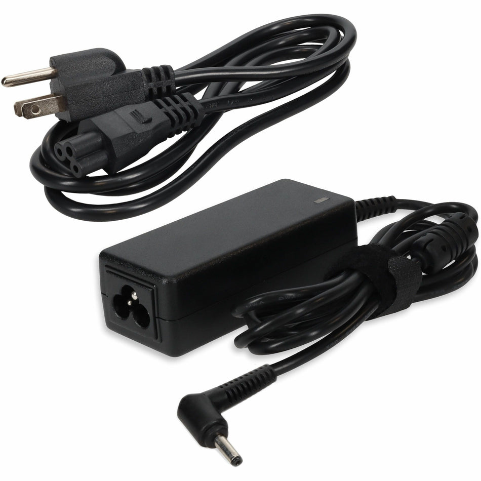 AddOn ASUS 0A001-0033010 Compatible 33W 19V at 1.75A Black 4.0 mm x 1.3 mm Laptop Power Adapter and Cable - 0A001-0033010-AA
