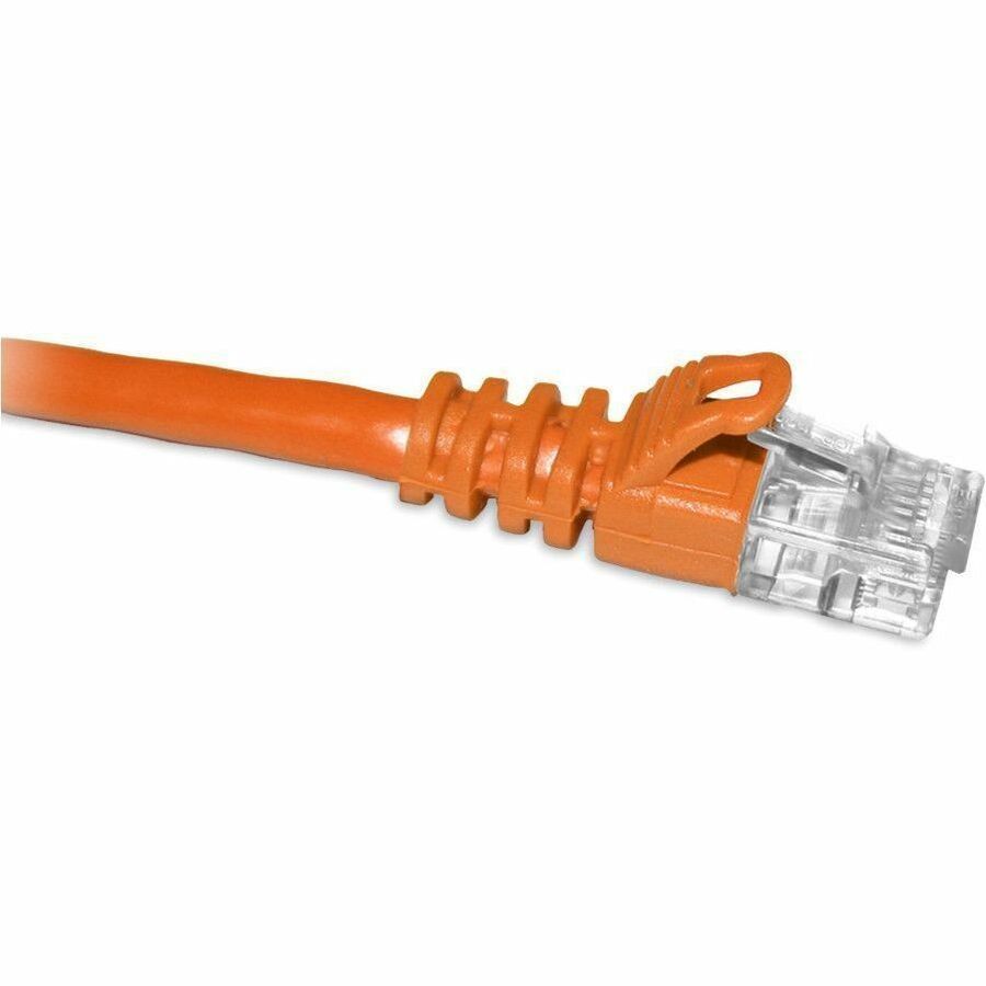 ENET Cat6a Orange 3 Feet Patch Cable with Snagless Molded Boot (UTP) High-Quality Network Patch Cable RJ45 to RJ45 - 3ft - C6A-OR-3-ENC