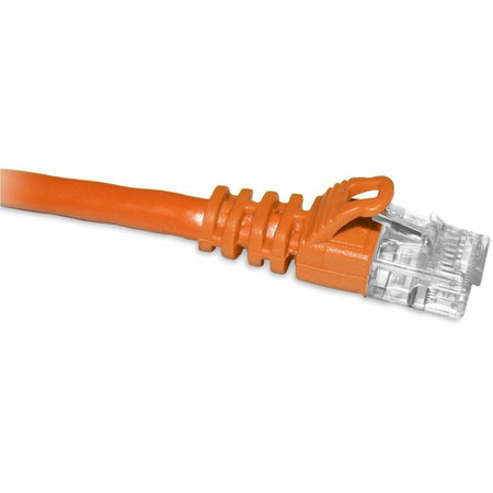 ENET Cat6a Orange 10 Foot Patch Cable with Snagless Molded Boot (UTP) High-Quality Network Patch Cable RJ45 to RJ45 - 10Ft - C6A-OR-10-ENC