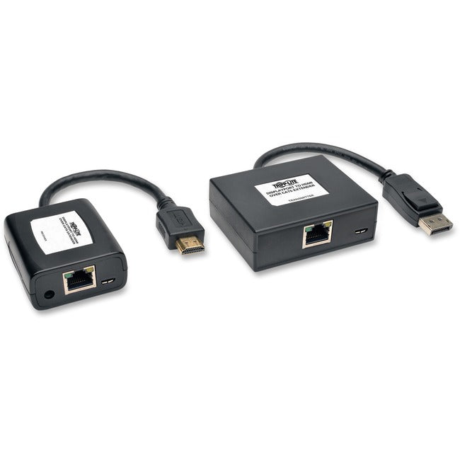 Tripp Lite by Eaton DisplayPort to HDMI over Cat5/6 Active Extender Kit, Pigtail Transmitter/Receiver for Video/Audio, 150 ft. (45 m), TAA - B150-1A1-HDMI