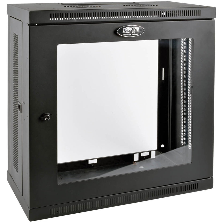 Tripp Lite by Eaton SmartRack 12U Very Low-Profile Patch-Depth Wall-Mount Small Rack Enclosure, Clear Acrylic Window - SRW12U13G