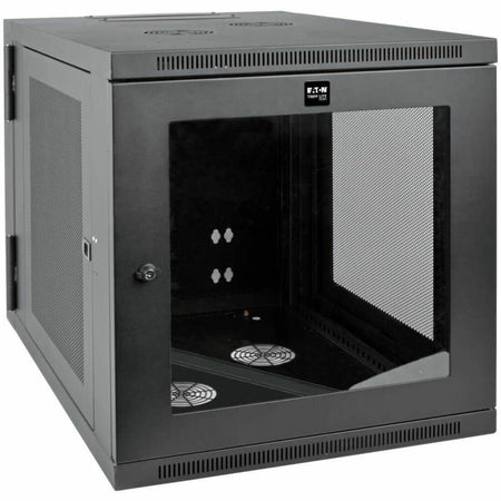 Tripp Lite by Eaton SmartRack 12U Server-Depth Wall-Mount Small Rack Enclosure Clear Acrylic Window Hinged Back - SRW12US33G