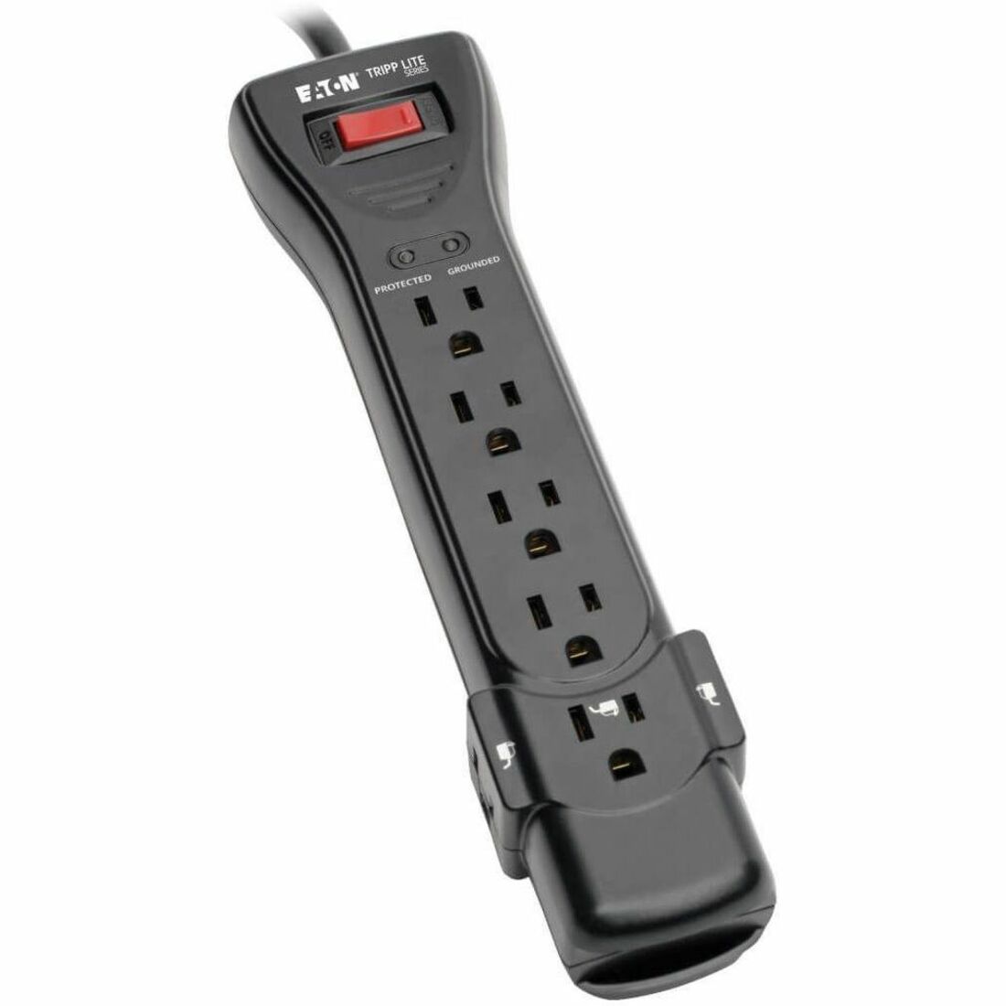 Tripp Lite by Eaton Protect It! 7-Outlet Surge Protector 25 ft. Cord 2160 Joules Black Housing - SUPER725B