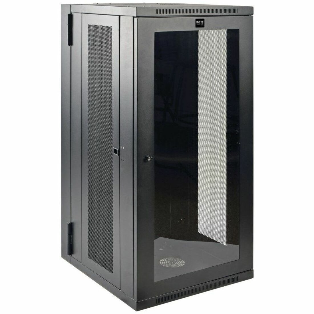 Tripp Lite by Eaton SmartRack 26U Low-Profile Switch-Depth Wall-Mount Half-Height Rack Enclosure Clear Acrylic Window Hinged Back - SRW26USG