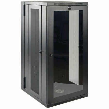 Tripp Lite by Eaton SmartRack 26U Low-Profile Switch-Depth Wall-Mount Half-Height Rack Enclosure Clear Acrylic Window Hinged Back - SRW26USG