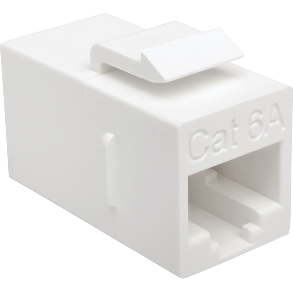 Eaton Tripp Lite Series Cat6a Straight-Through Modular In-Line Snap-In Coupler, (RJ45 F/F), TAA - N235-001-6A