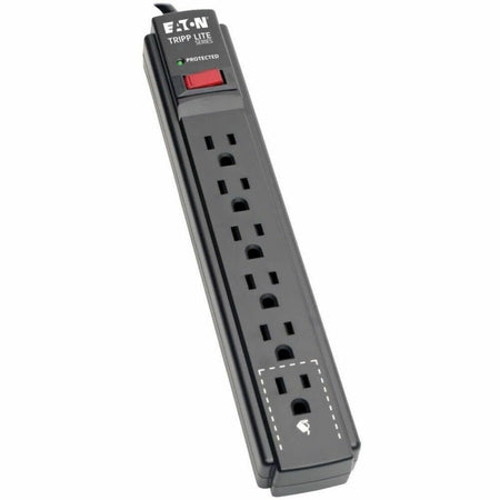 Tripp Lite by Eaton Protect It! 6-Outlet Surge Protector 15 ft. Cord 790 Joules Black Housing - TLP615B