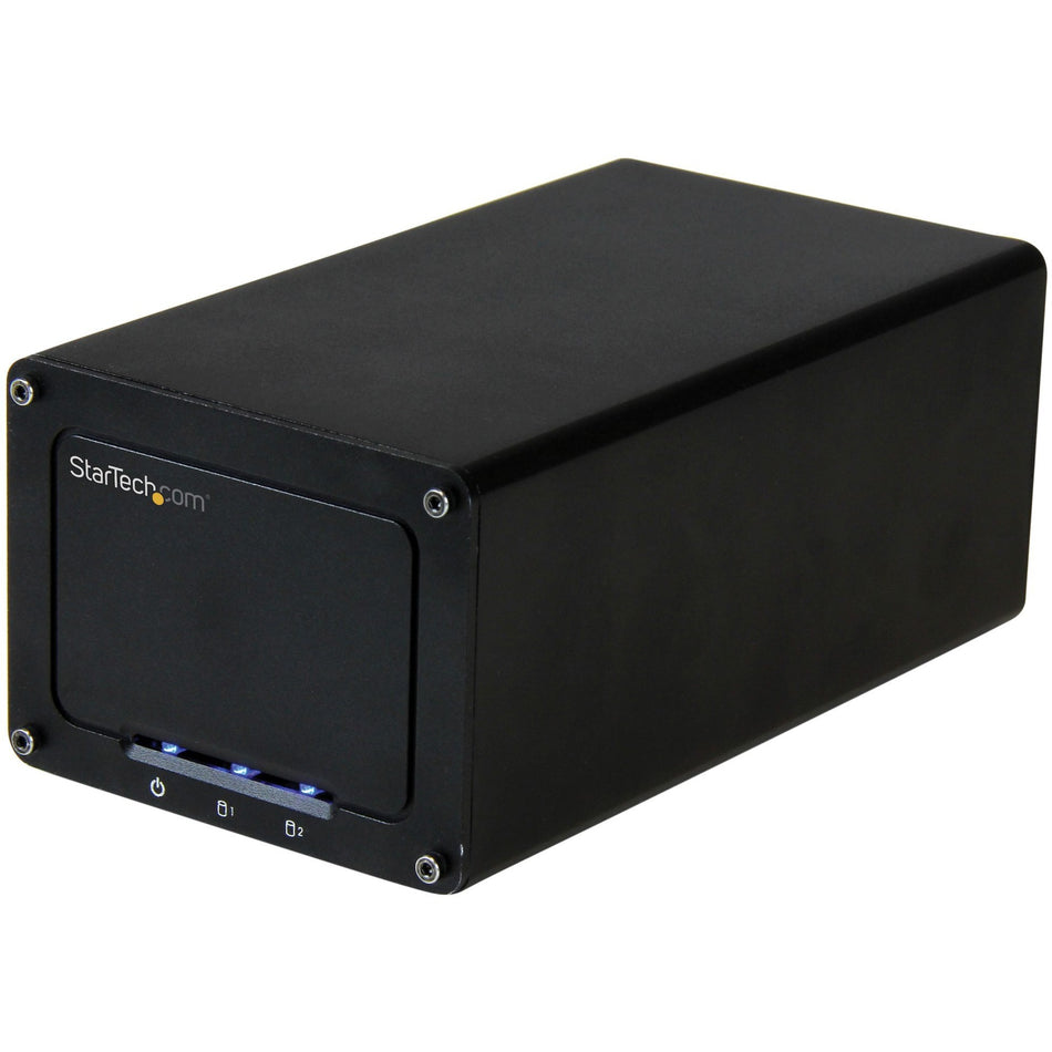 StarTech.com USB 3.1 (10Gbps) External Enclosure for Dual 2.5" SATA Drives - RAID - UASP - Compatible with USB 3.0 and 2.0 Systems - S252BU313R